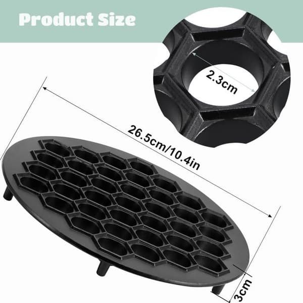 37-hulls dumplingform - Aluminium - Bakverk - Passer til alle modeller