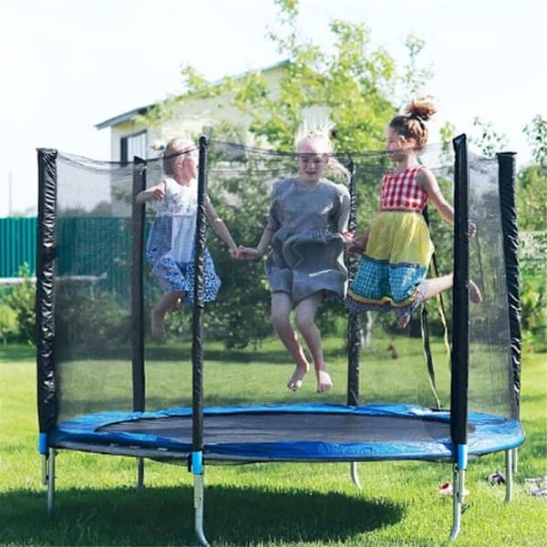 Trampolinkantbeskyttelse - Diameter: 183cm - Blå - UV-resistent - Rivefast - Beskyttende tilbehør