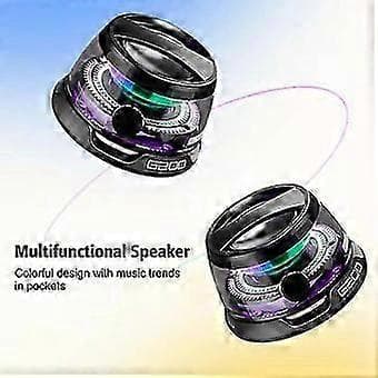 Magnetisk Mini Bluetooth-høyttaler, Multifunksjonell Magnetisk Bluetooth-høyttaler Purple