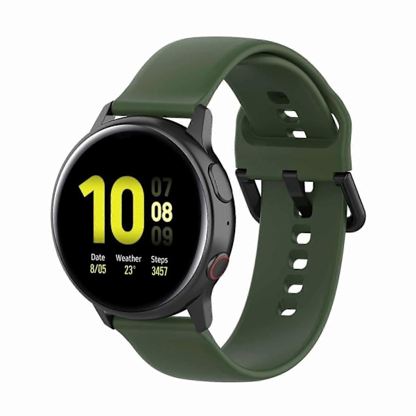 20mm Mjukt Silikon Armbandsur Armband Ersättning Kompatibel Samsung Galaxy Watch Active 2 40/44mm Red