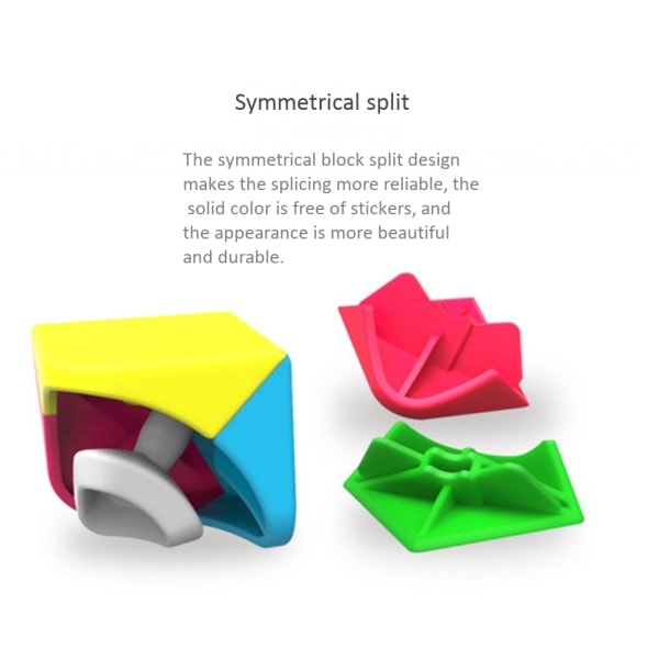 2x2 Speed Cube Magic Cube Stickerless Pussel Kub för Barn Present