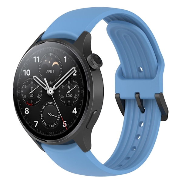 Silikonklokkearmbånd for Xiaomi Watch S1 Pro Sky Blue