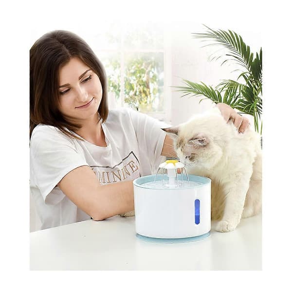 Kattfontän, dricksfontän vattendispenser för katter Blue