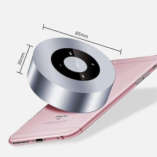 Kosketusnäytöllinen Bluetooth-kaiutin vedenpitävällä kotelolla, mini Bluetooth-kaiutin Space silver