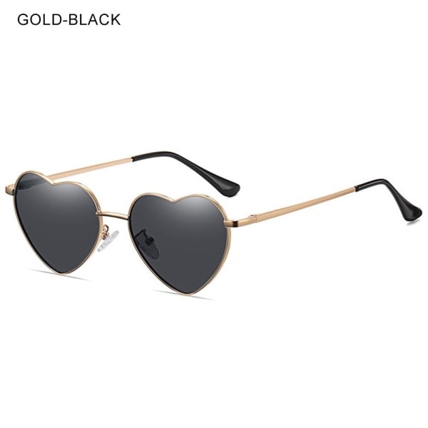 Hjerte Solbriller til Børn Polariserede Gold-Black Gold-Black