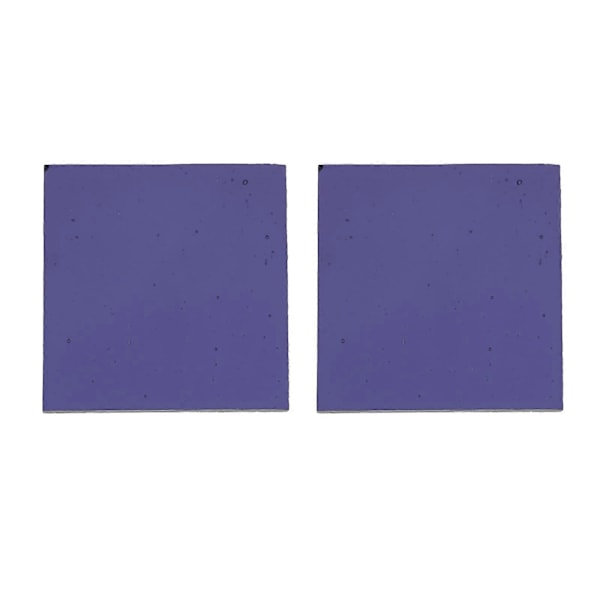 2 stk. Koboltblå Glassplate Kjemieksperiment Forsyning Eksperiment Koboltglass
