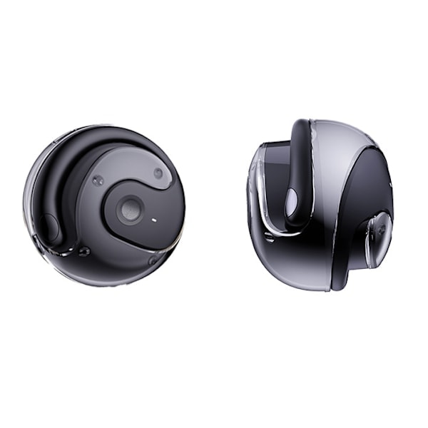 AI smart Bluetooth-hodesett for sanntids simultantolking, kan lytte til musikk, lett å bære, kompatibelt med Apple og Android-datamaskiner black