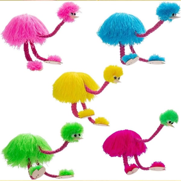 Leksaker Docka Struts På Snören, Rolig Struts Marionett Docka Handgjord Struts Marionett Dockor Snöre Docka, 100% Ny pink