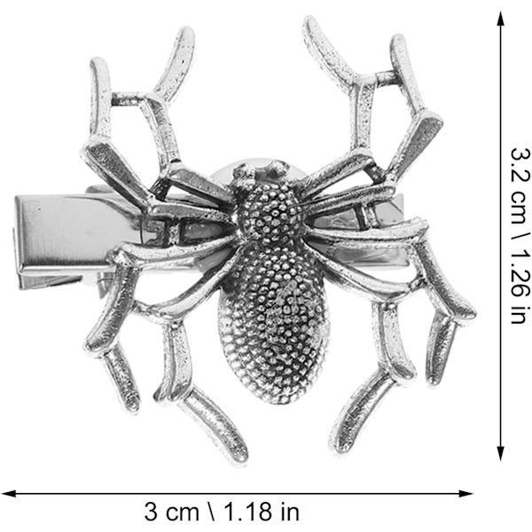 2 st Mörka Spindel Hårklämmor Hårklämma för Kvinnor Rhinestone Hårklämma Barn Barrettes för Hår Halloween Hårnålar