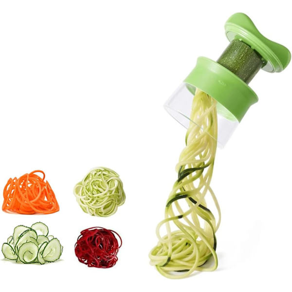 Spiral Slicer, Handhållen grönsaksspiralskärare, potatisskärare för morot frukt gurka zucchini