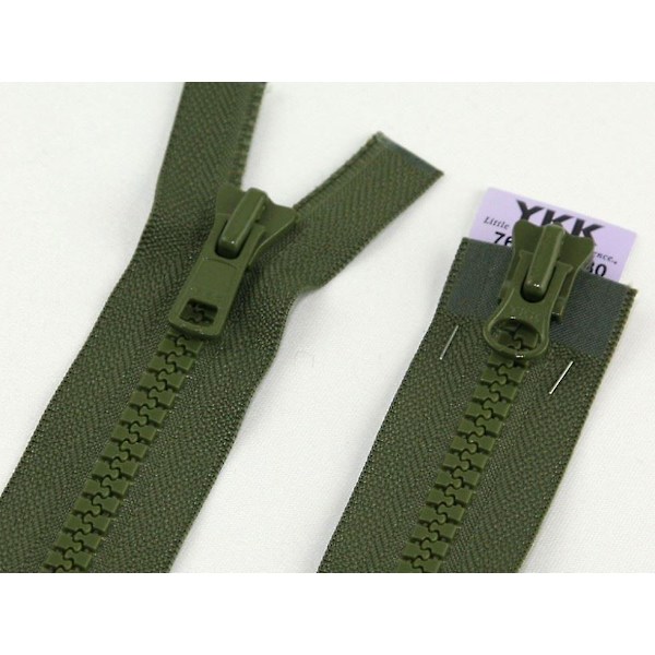 YKK Vislon To-vejs Kraftige Delbare Lynlåse 70cm Khaki Grøn - stk.