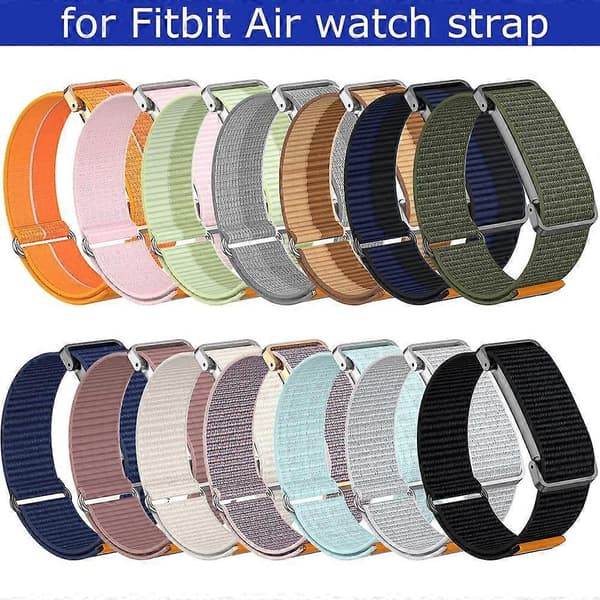 Klokkerem til Google Fitbit Air Justerbar løkkelukking Hudvennlig tekstur silt