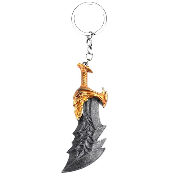 God of War Kratos Anime Keychain Key Ring Bag Pendant Key Ring Christmas Gift