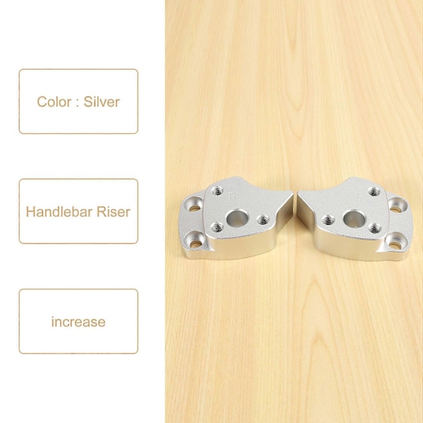 25mm Styrforhøjer til FJR1300 FJR 1300 2001-2005 Sølv Styr Forhøjere Motorcykel Tilbehør Dele