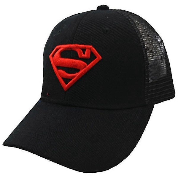 Barn Pojkar Superman Captain America Keps Solskärm Snapback Hatt Superman Black