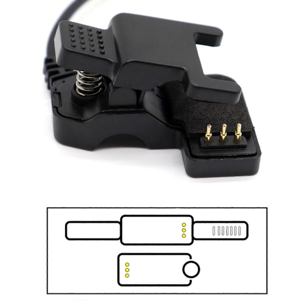 för Smart Watch Laddare Universal USB 5V Laddningskabel Laddningsklämma för TW64 2P C3 4MM outside