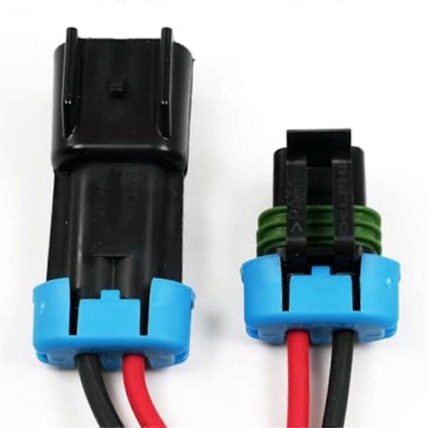 3-pack Metri-Pack 2-stift 30 Amp, 280-serien kontakter Multifunktion (Hane till Hona Pigtail 12GA)