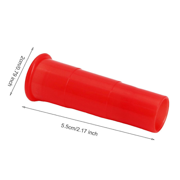 100 st Munstycksset för Ballonger, Bulk Ballongblåsningsverktyg, Munstycke för Ballonguppblåsning, Lungkapacitetsträning, Andningsövningar Red