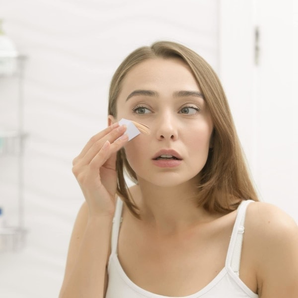 24 stk (hvid) makeup-svampe, latexfri trekantede svampe