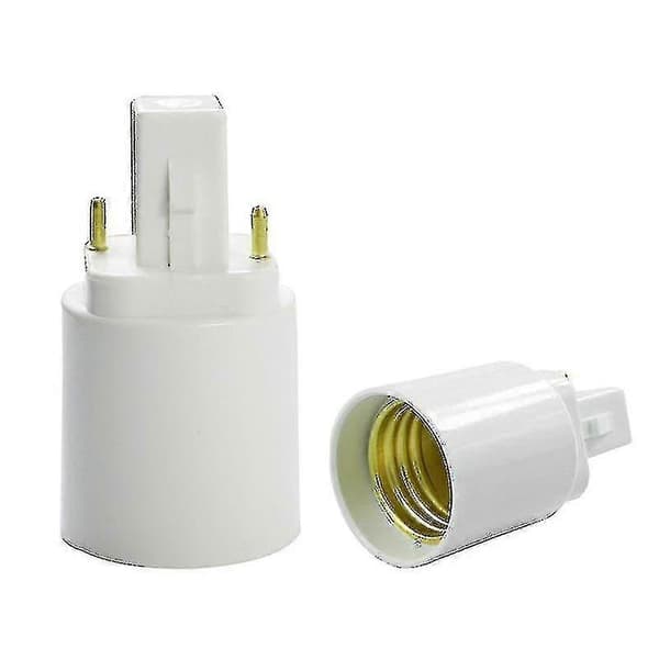 Abs Led G24 til E27 Adapter Sokkel Halogen G24d-1 Cfl Lys G24d-2 Base Konverter E27