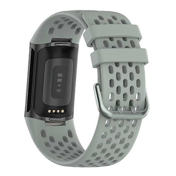 Blød Silikone Sports Udskiftningsurrem med Åndbare Huller til Fitbit Charge 6/5 Multicolor Style D