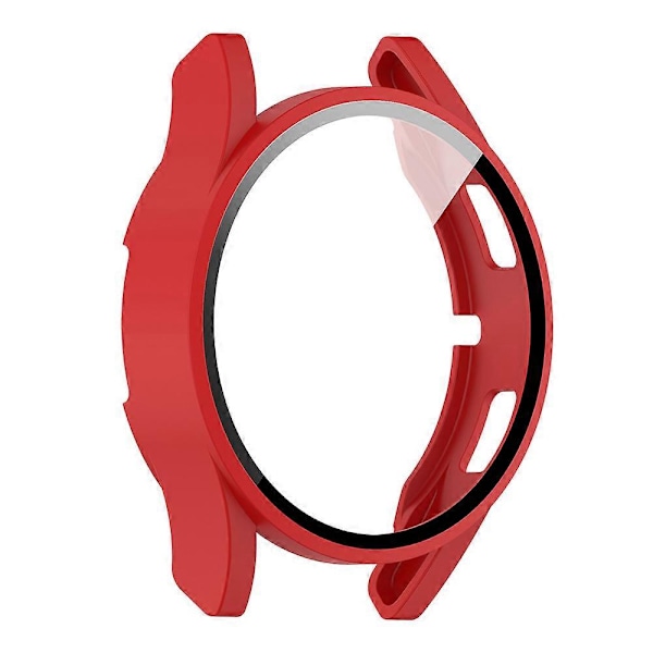 Til Samsung Galaxy Watch FE/Watch4 40mm Etui PC Ur Cover med Hærdet Glas Skærmbeskytter Red