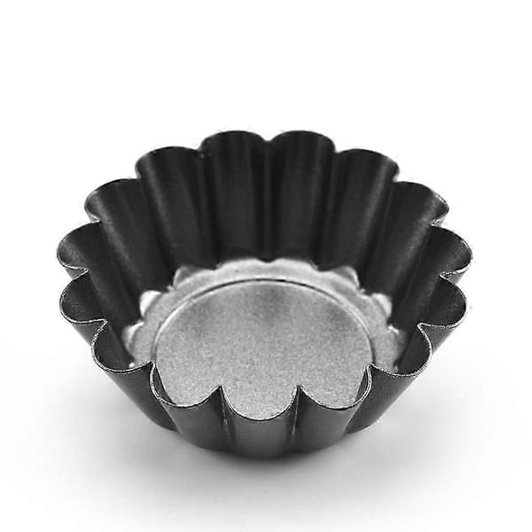 12 STK Jern Bakeform Flatbunnet Krysantemum Puddingform Eggetertformer
