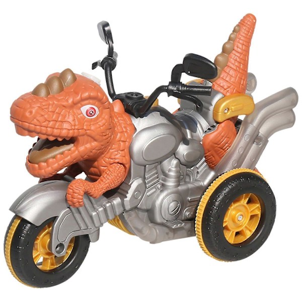 Dinosaur Motorcykel Drengegaver Børnelegetøj Fjernstyret DIY Kreativ Deformation Billegetøj Brown