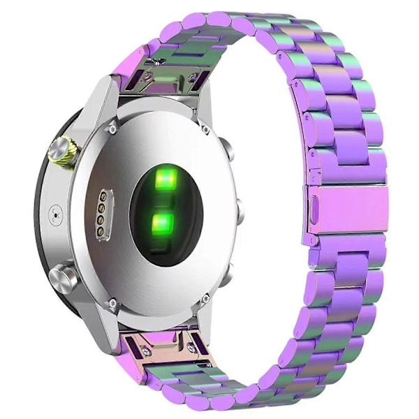Til Garmin Fenix 7X/7X Pro/6X Quickfit 26mm Rustfrit Stål Rem 3 Perler Urrem - Multi-Farve Multicolor Multi-Color