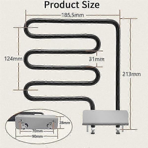 Reservedel 9907120011 til 800W Elements Kit Kompatibel med 30-tommer Digital 120V