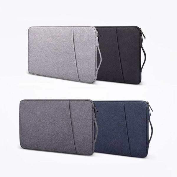 Bærbar PC-veske, vanntett bærbar veske 13,3 14 15 15,6 tommer for iPad for Macbook Air Pro bærbar veske datamaskin mappe grå 13,3 tommer Grey 13.3 inches