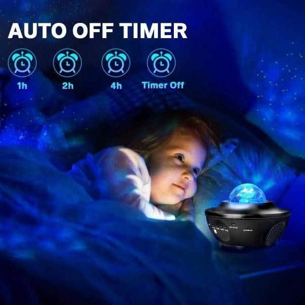 Stjärnprojektor LED Galaxy Light / Nattlampa / Stjärnlampa Svart