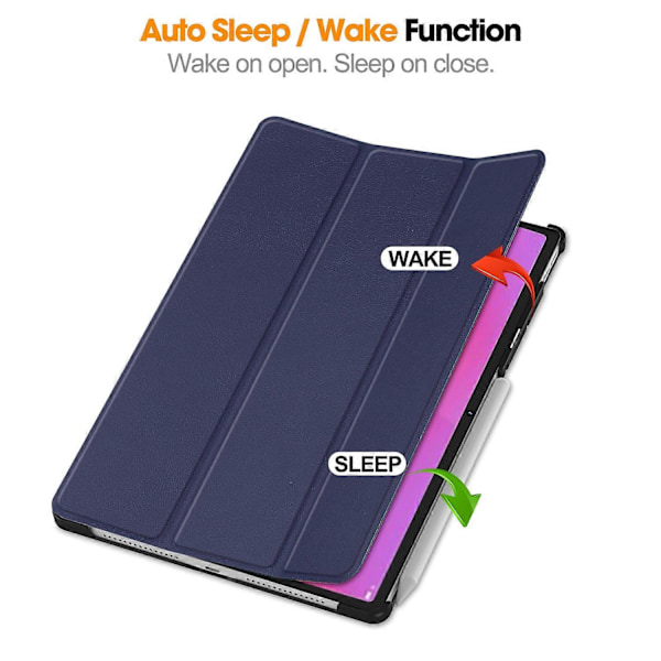 Til Lenovo Yoga Tab Plus Etui Anti-Drop Læder Stand Tablet Cover - Mørkeblå Multicolor Dark Blue