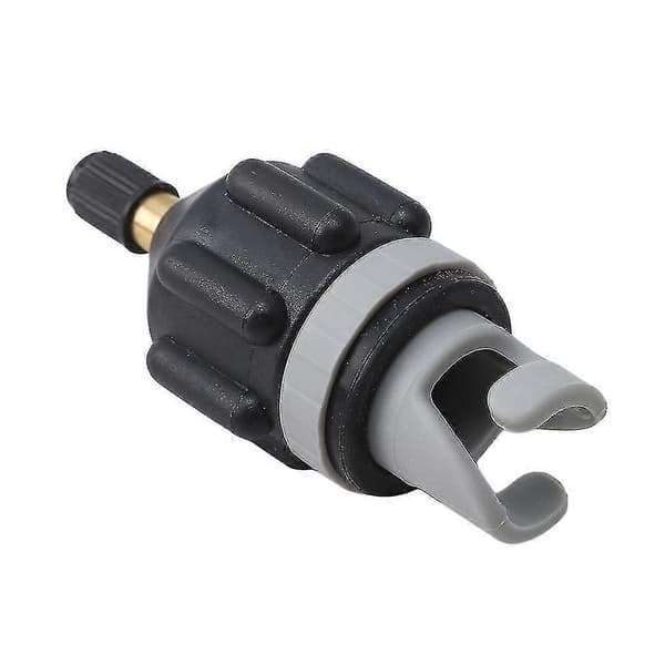 Oppustelig bådadapter luftpumpekonverter multifunktionel ventiladapter luftventiladapter pumpekonnektor (sort grå) (1 stk)