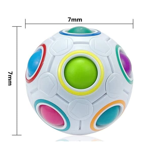 Magisk regnbueball-puslespill - 1 stk, 3D - Passer for barn ≥6 år, voksne, jenter, gutter