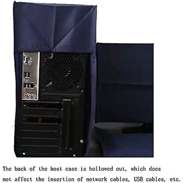 SHAO 3 Delar Dammkydd för Dator Skärm + Tangentbord + Dator Host PC Dammtäta Datorskydd Fodral Dammkydd för Stationär PC CPU Tower Pr