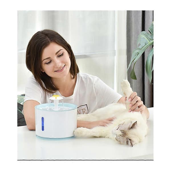 Kattfontän, dricksfontän vattendispenser för katter Blue