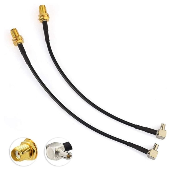 4g-antenn liten hon till Ts9 hane adapterkabel 15cm 2st för extern antennrouter E5372 E5577 E