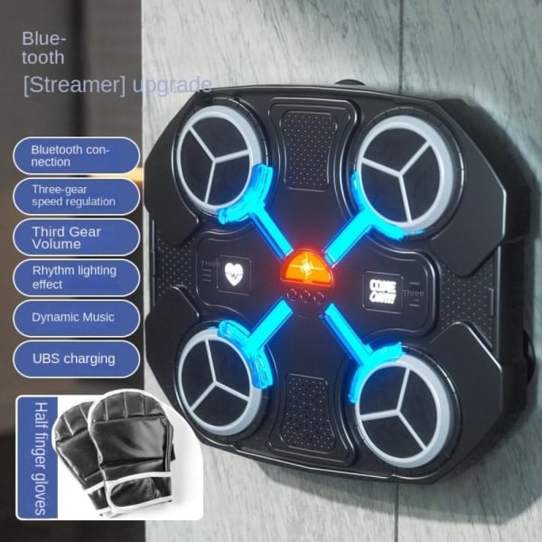 Smart Musik Boksemaskine Boksevæg black With Bluetooth-With Bluetooth