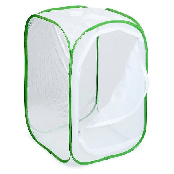 2-pak Insekt- og sommerfuglehabitatbur Terrarium Pop-Up Sommerfugleindhegning (2 X 15,7 X 15,7 X 23,6 tommer)