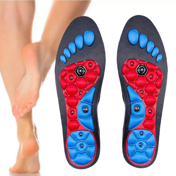 Akupressur-innleggssåle, Magnetisk akupressur-innleggssåle black B 41-43