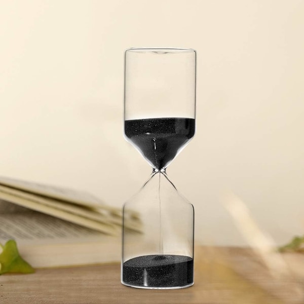 Timeglass, sylinderformet 30 minutters sandklokke sandtimer glass hjem ornamen bursdagsgave