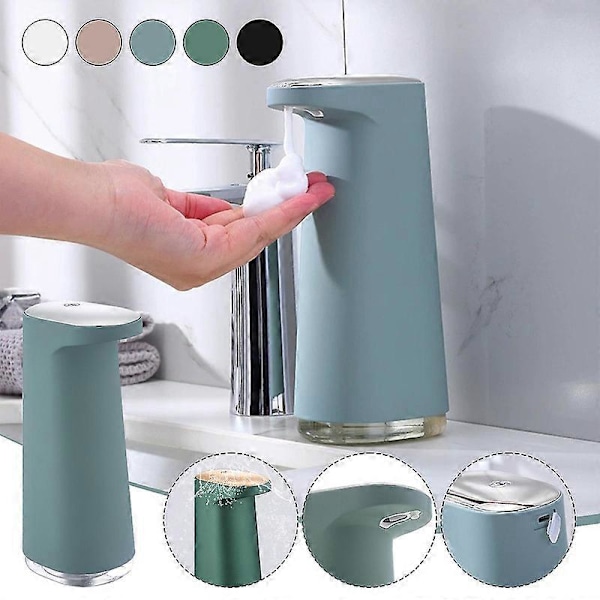 Automatisk Sæbedispenser Genopladelig Skumsæbedispenser til Kontor Skole Light green Spray Style