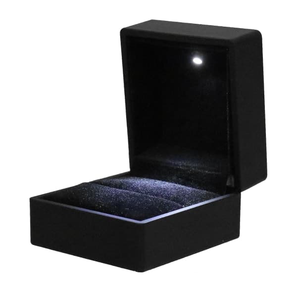 Halsband Smyckeskrin Smyckeskrin Presentförpackning Ringbox Bröllopsceremoni LED-belysning Ringbox