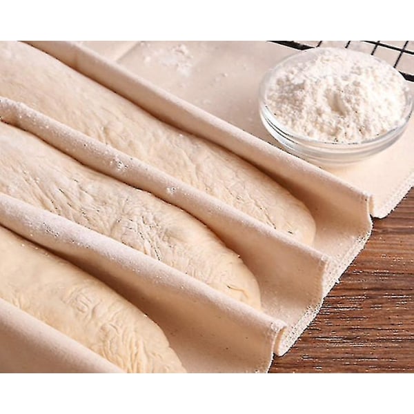 Profesjonell prøveklut, Heavy Duty Bakers Dough Couch med Brød Lame, 100 % naturlig lin lin, formingsverktøy for baguetter, brød