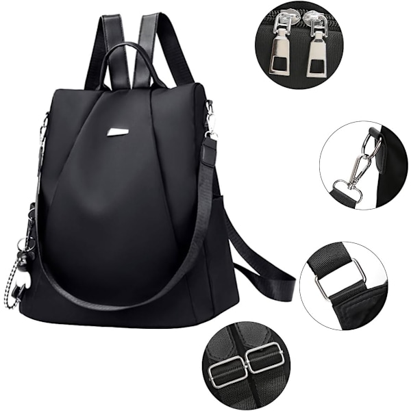 Varkaudenestoreppu naisille ja tytöille, voidaan käyttää olkalaukkuna tai crossbody-laukkuna, sopii matkustamiseen, kouluun, ostoksille ja töihin A