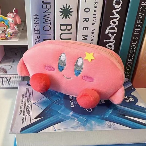 Anime-figurer plysj pennal Etui med stor kapasitet for skolekontor Kirby Kirby