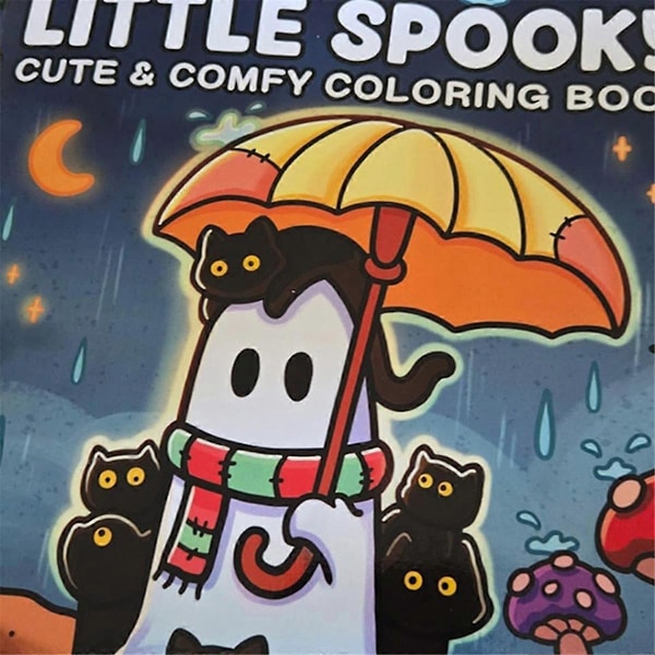 Spooktacular Farvebog til Voksne og Teenagere med Søde, Krybende Væseners Hyggelige Øjeblikke