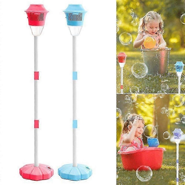 Automatisk Bubbelmaskin med Ställ, Ljus & Musik - 20 000+ Bubblor Utomhus Bubbelblåsare för Barn, Småbarn, Bröllop & Födelsedagsfester Bundle