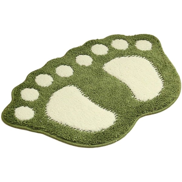 Cute Paw Shaped Bathroom Rug Non-Slip Bath Mat, Toilet Bathtub Doormat Absorbent Quick-drying Washable Durable